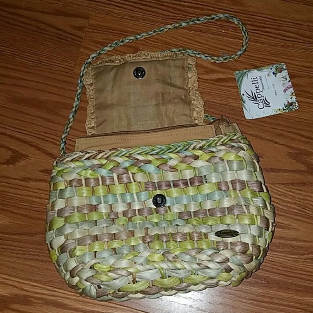 Cappelli Hand Made RARE  Straw Bag - Picture 2 of 3